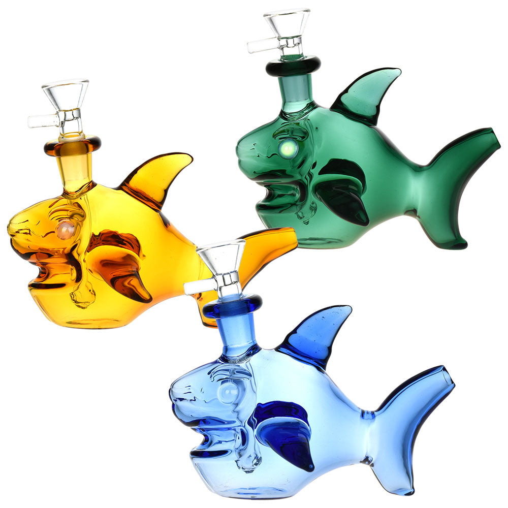 Ocean Authority Glass Water Pipe - 4" / Colors Vary - Smoke N’ Poke