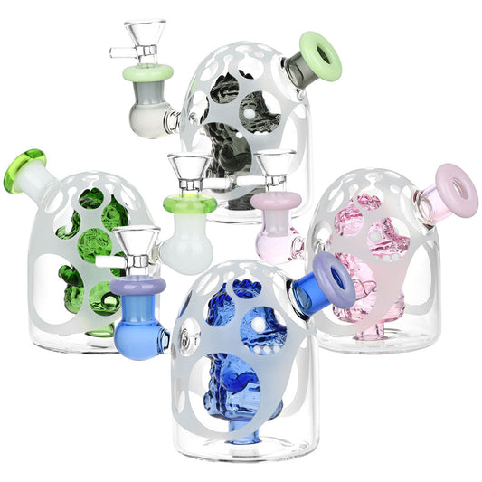 Dragon Egg Glass Water Pipe - 4" / Colors Vary - Smoke N’ Poke