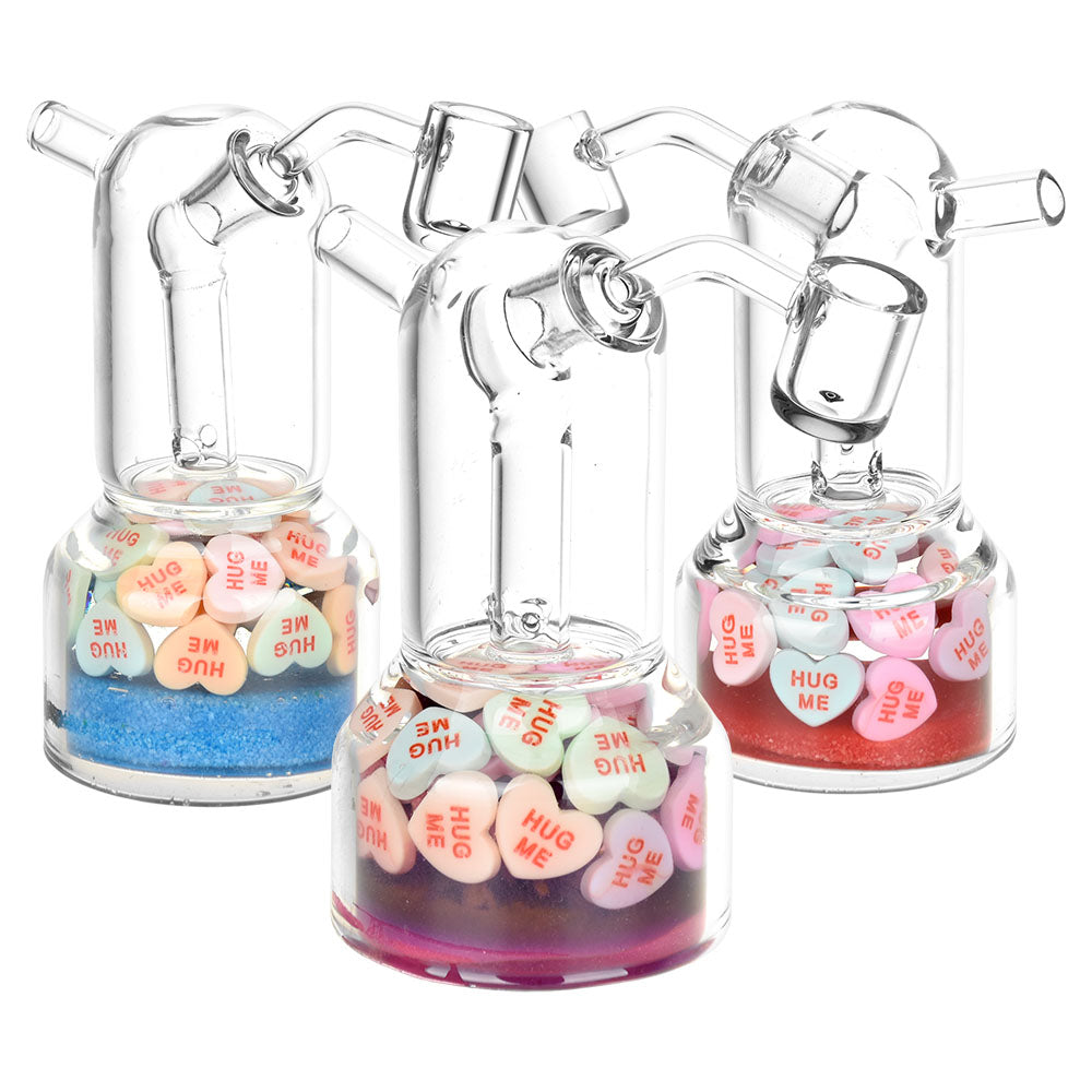 Hug Me Tender Glass Dab Rig - 5.5" / 14mm F / 45D / Colors Vary - Smoke N’ Poke