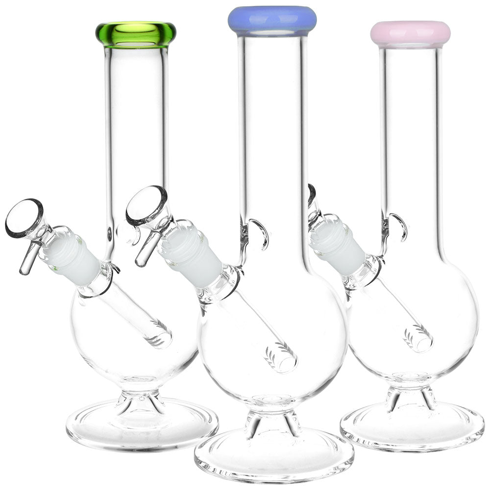 Spherical Splendor Round Bottom Water Pipe | 14mm F |Colors Vary