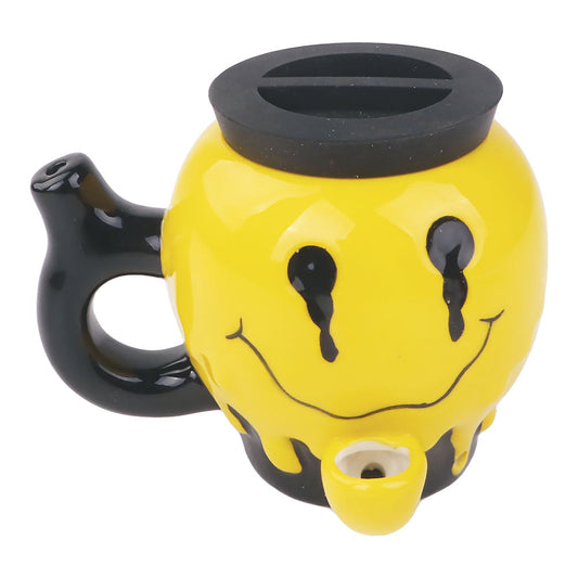 Fujima Melted Smiley Pipe Jar - 3.9" - Smoke N’ Poke