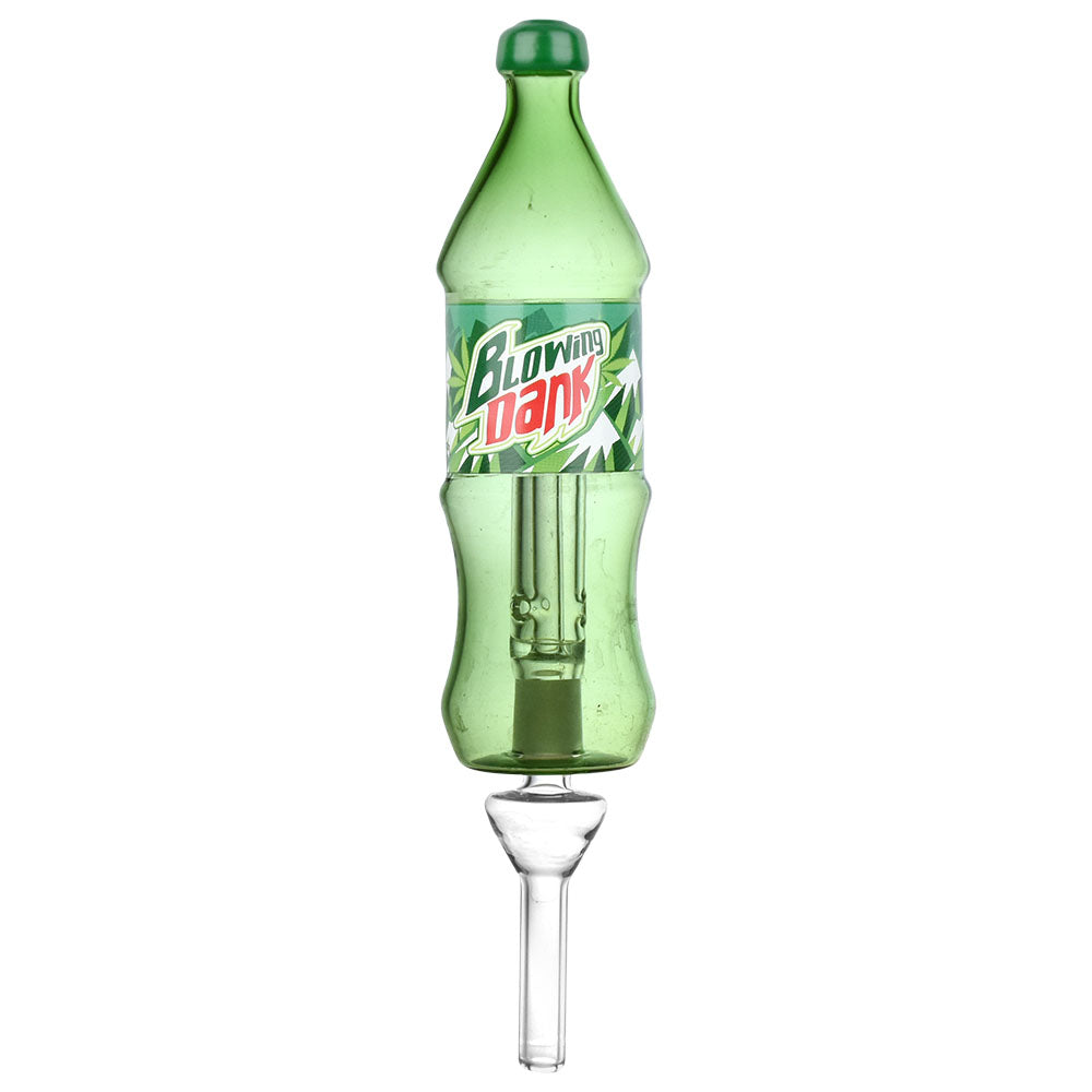 Dabtized Soda Buds Glass Bubbler Dab Straw | 10mm F | 7.75" - Smoke N’ Poke