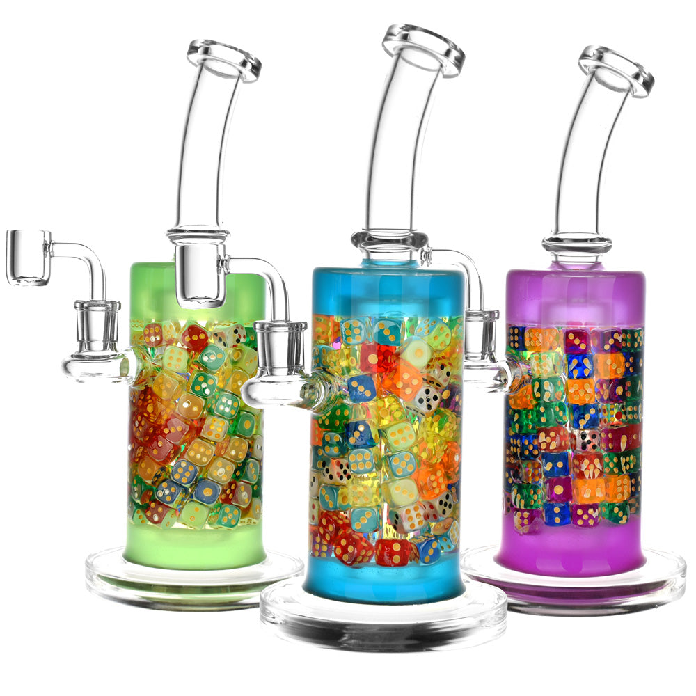 Feelin' Lucky Glass Rig - 11" / 14mm F / Colors Vary - Smoke N’ Poke