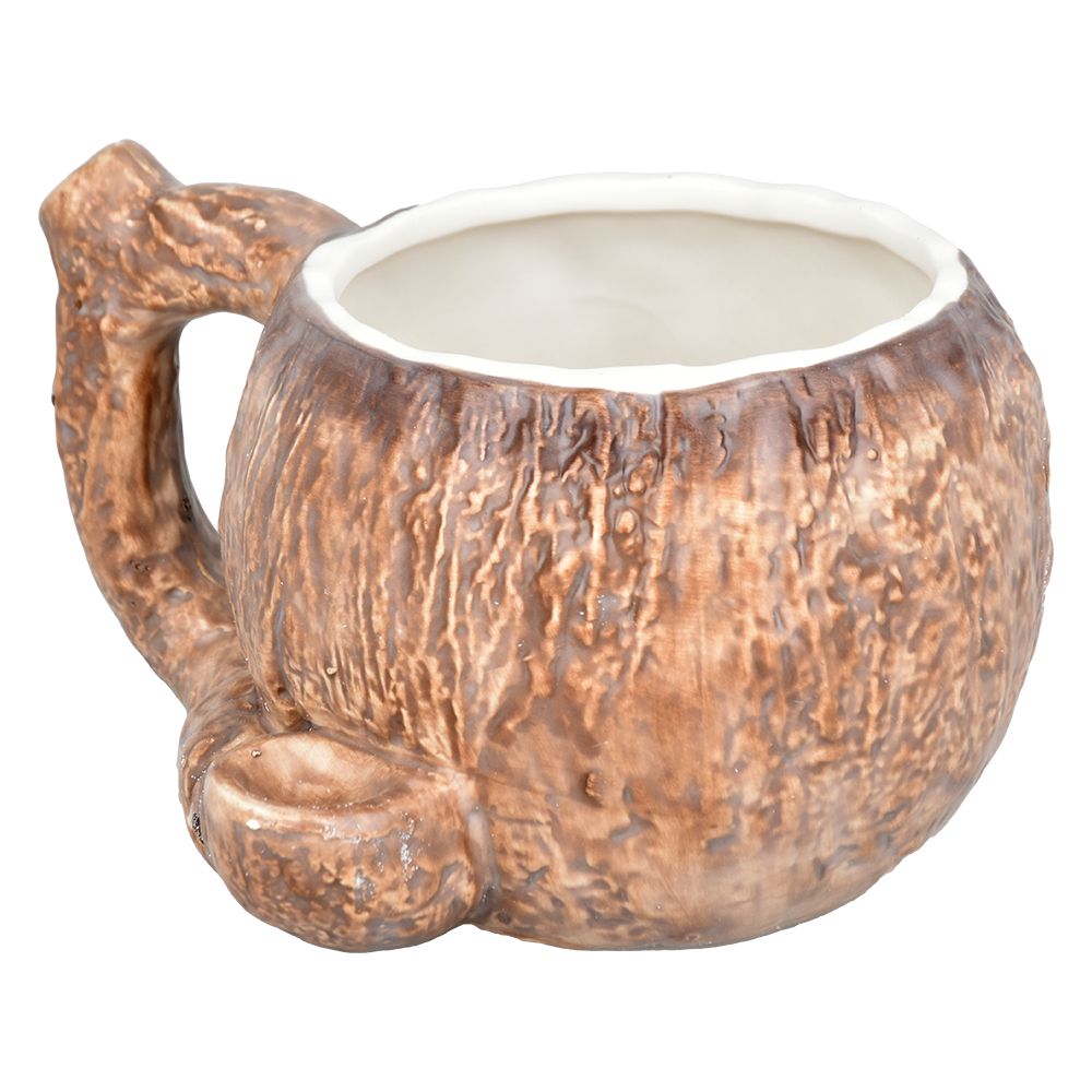 Coconut Ceramic Pipe Mug - 3.75" / 20oz