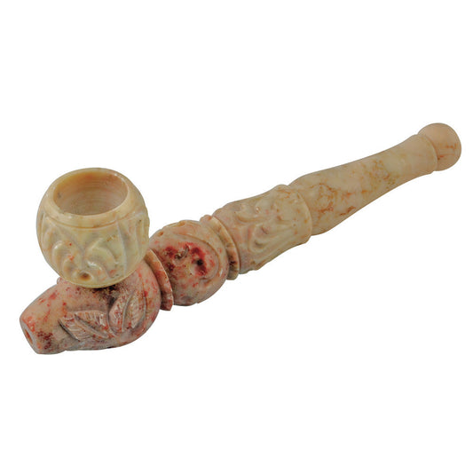 Marble Carved Stone Pipe - Smoke N’ Poke