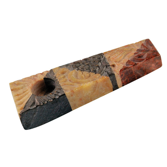 Multicolor Marble Stone Pipe - Smoke N’ Poke