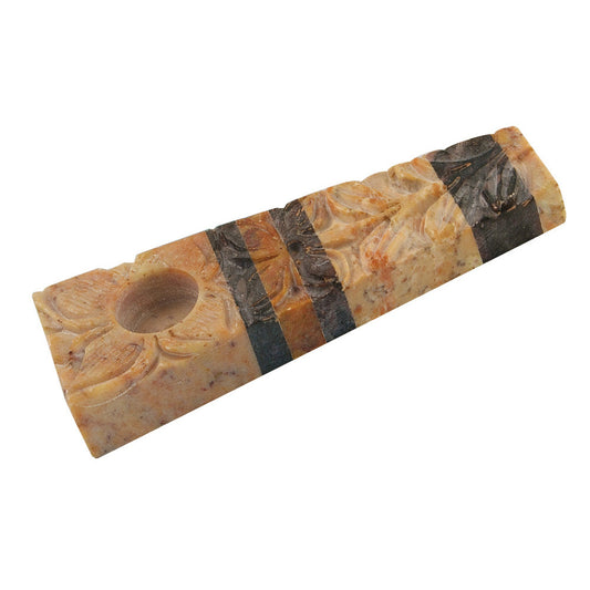 Multicolor Striped Stone Pipe - Smoke N’ Poke