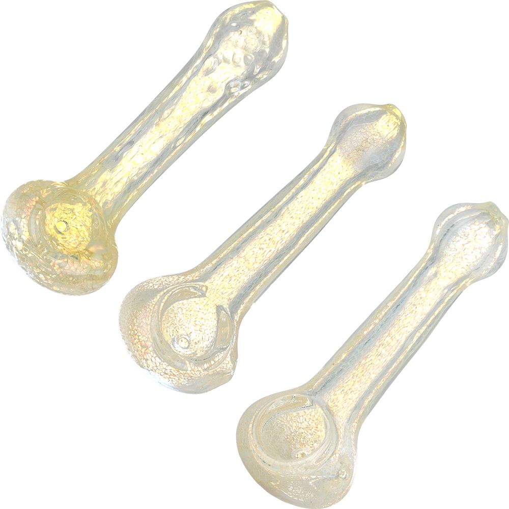 Sparkling Lemonade Crackle Glass Spoon Pipe - 4.75"