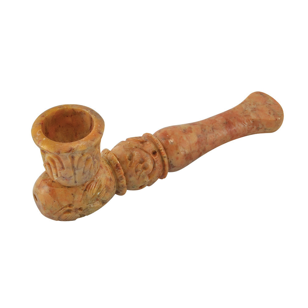 4.5" Marble Stone Pipe - Smoke N’ Poke