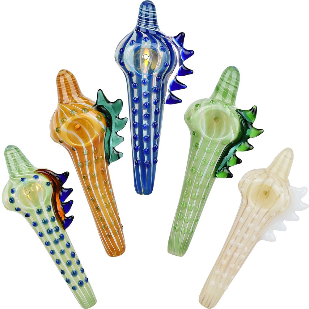 10CT BUNDLE - Sea Dweller Glass Hand Pipe - 5" / Assorted Colors