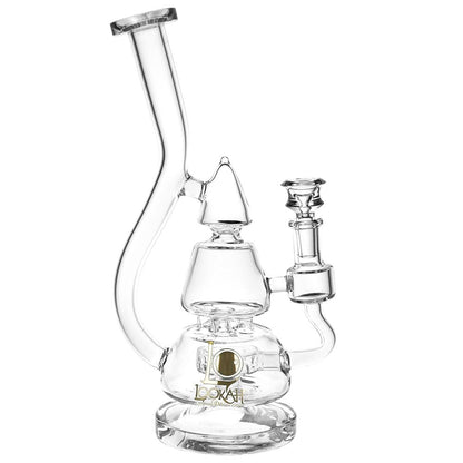 Lookah Glass Stacked Triangle Water Pipe | 11.25" | 14mm F