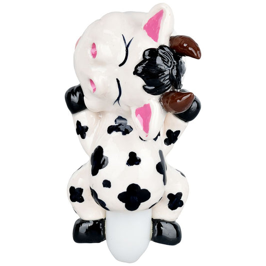 Comfy Cow Enamel on Glass Hand Pipe - 5.25"