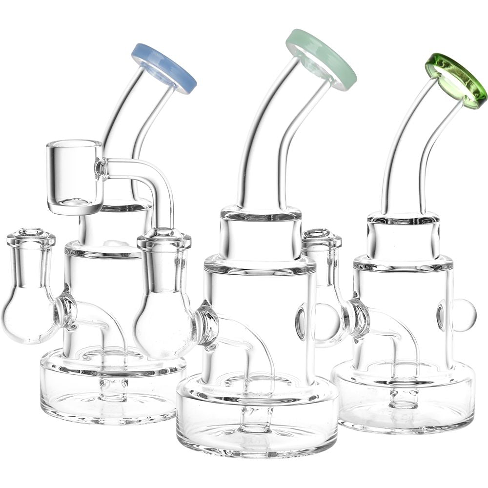 Beauty In Simplicity Glass Dab Rig - 6.25" / 14mm F / Colors Vary