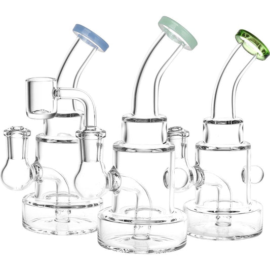 Beauty In Simplicity Glass Dab Rig - 6.25" / 14mm F / Colors Vary