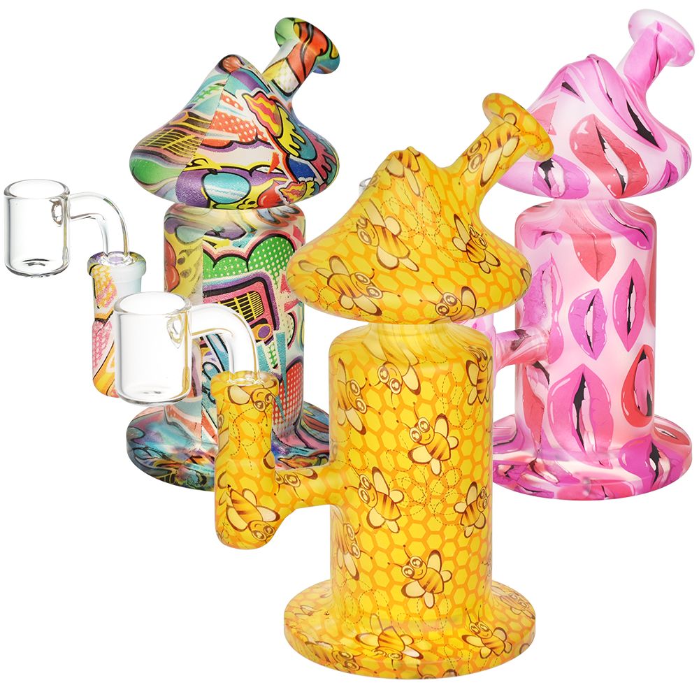 Shroom Dome Glass Dab Rig - 6.25" / 14mm F / Designs Vary