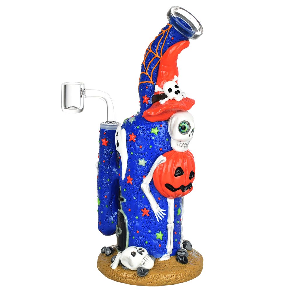 Frightening Fiesta Enamel on Glass Dab Rig - 9.5" / 14mm F