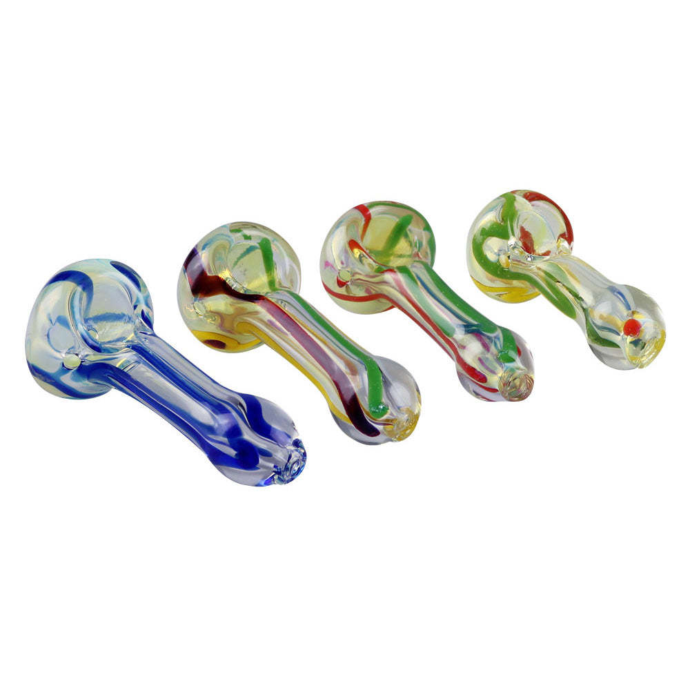 Inside Out Glass Pipe - 2.75" / Styles Vary - Smoke N’ Poke