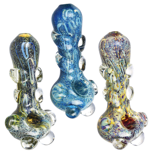 Heavy Marble Glass Spoon Pipe - Smoke N’ Poke