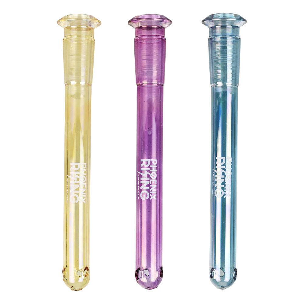 Phoenix Rising Metallic Diffused Downstem - 14mm/4Clrs Vry - Smoke N’ Poke