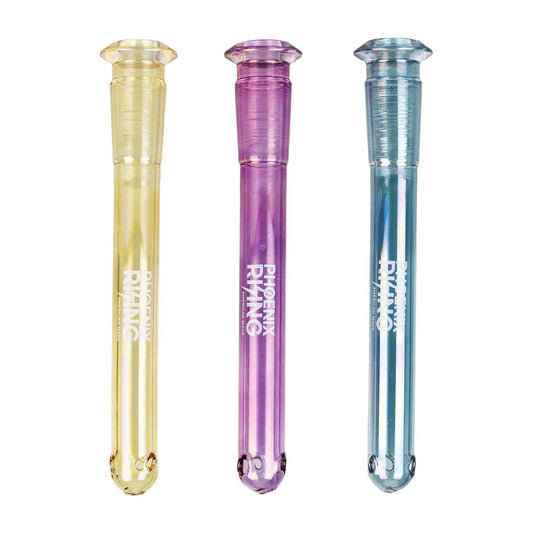 Phoenix Rising Metallic Diffused Downstem - 14mm/4Clrs Vry - Smoke N’ Poke