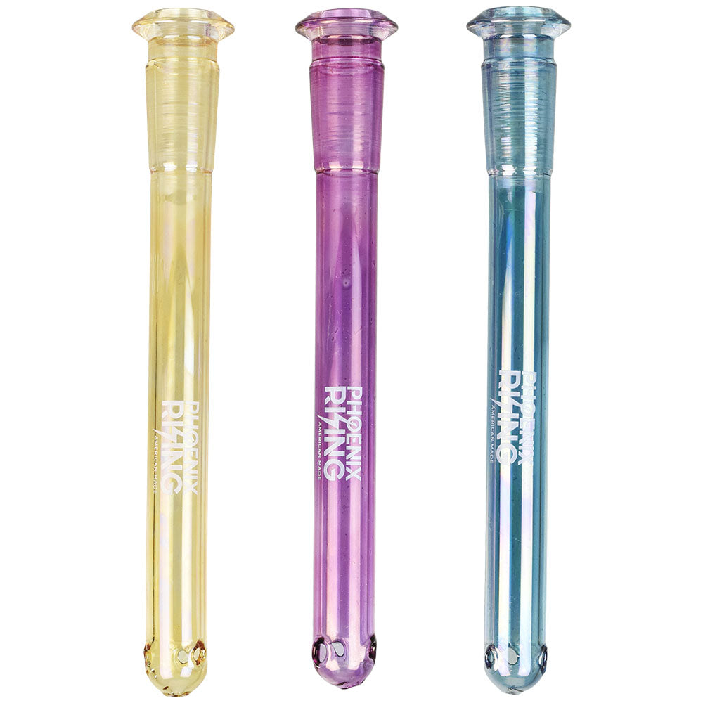 Phoenix Rising Metallic Diffused Downstem - 14mm/4Clrs Vry - Smoke N’ Poke