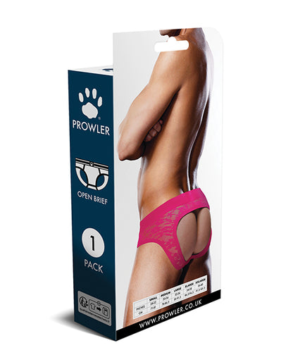 Prowler Lace Open Back Brief - Pink