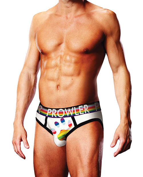 Prowler Oversized Paw Brief - White/Multi