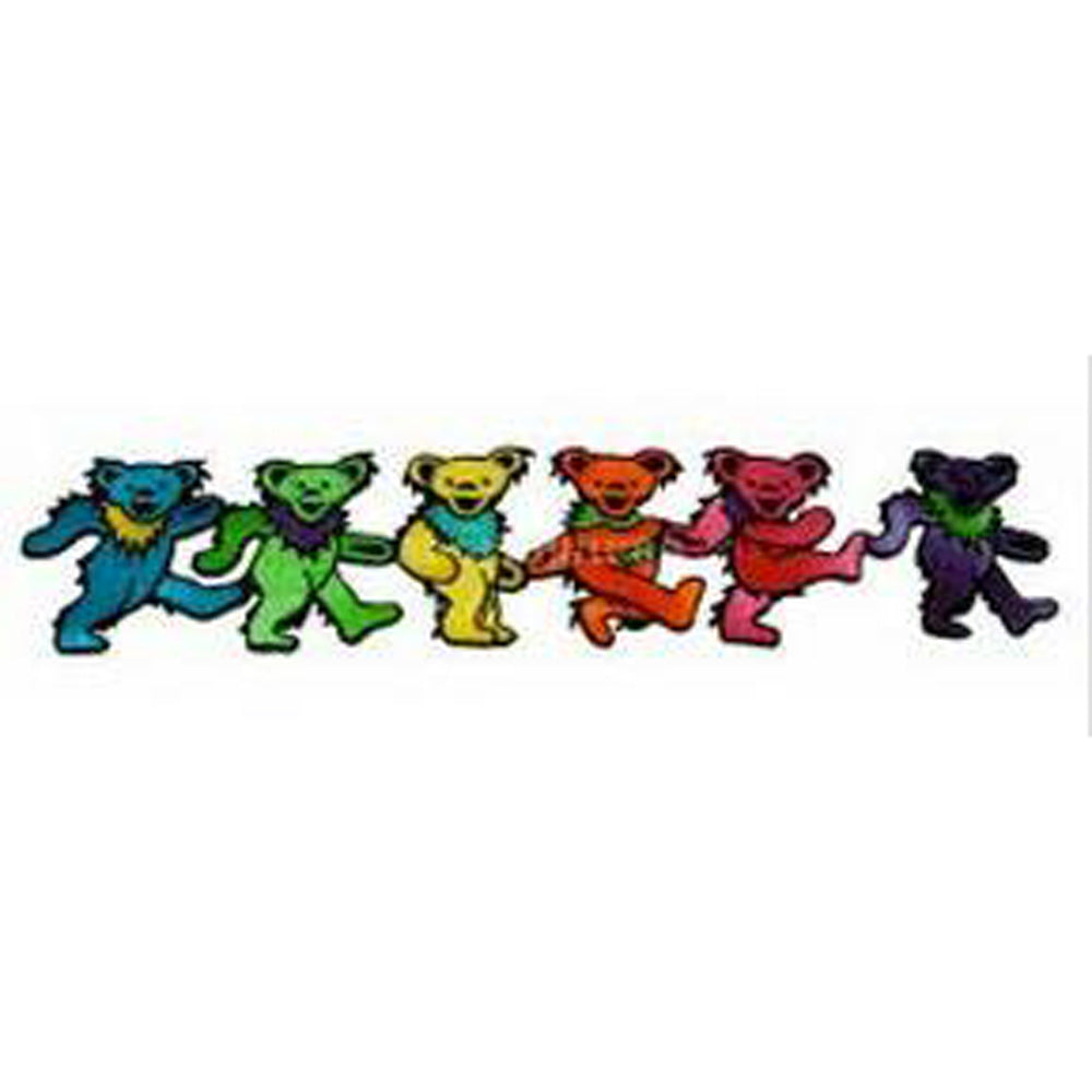 Grateful Dead 6 Dancing Bears in a Row Patch - 9.5" x 2" - Smoke N’ Poke