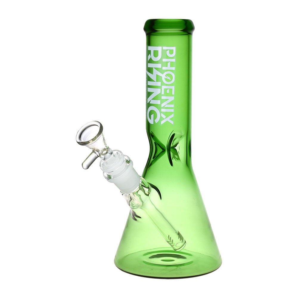 Phoenix Rising Transparent Color Glass Beaker Water Pipe | 9.25" | 14mm F