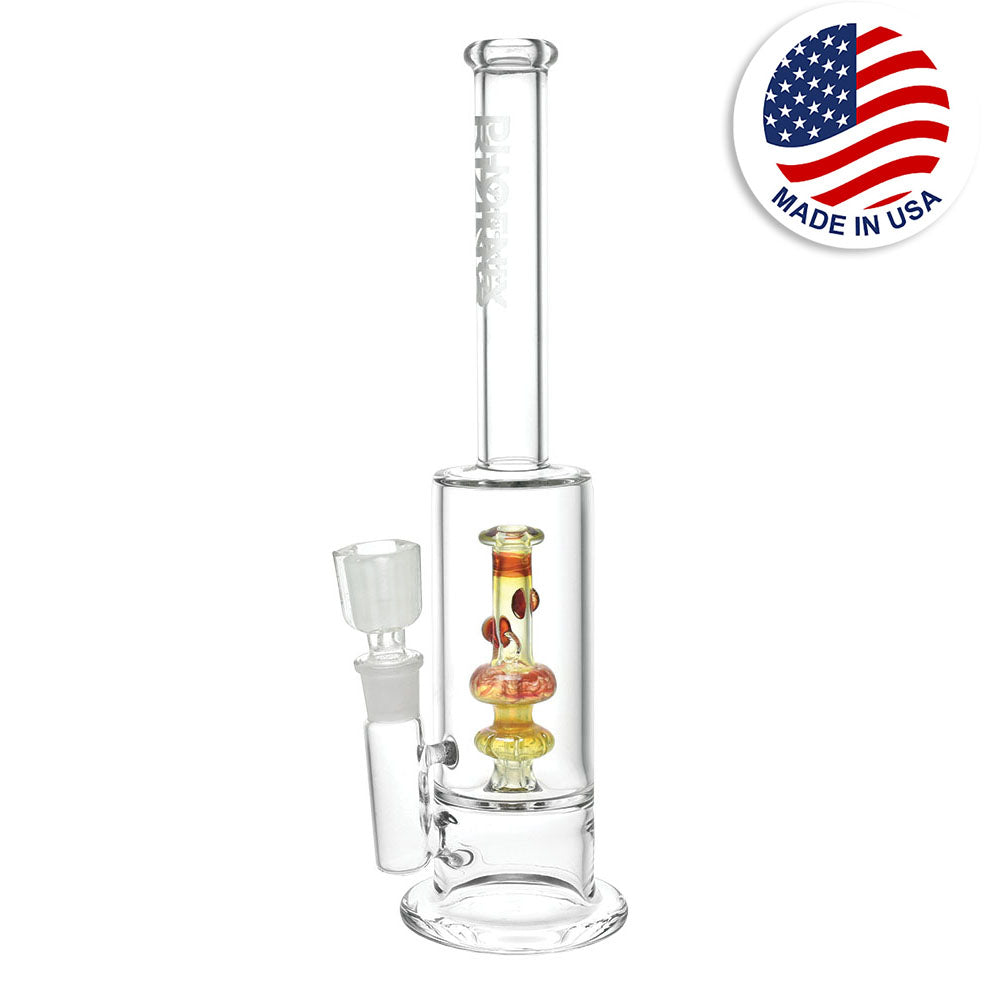 Phoenix Rising Marble Perc Water Pipe - 13.75"/19mm F - Smoke N’ Poke