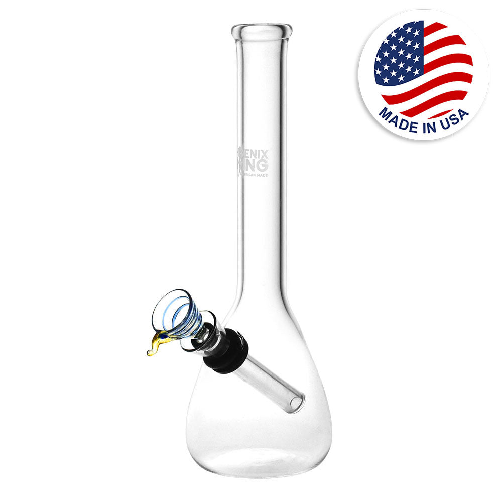 Phoenix Rising Classic Beaker Water Pipe - 8.25"/Colors Vary - Smoke N’ Poke