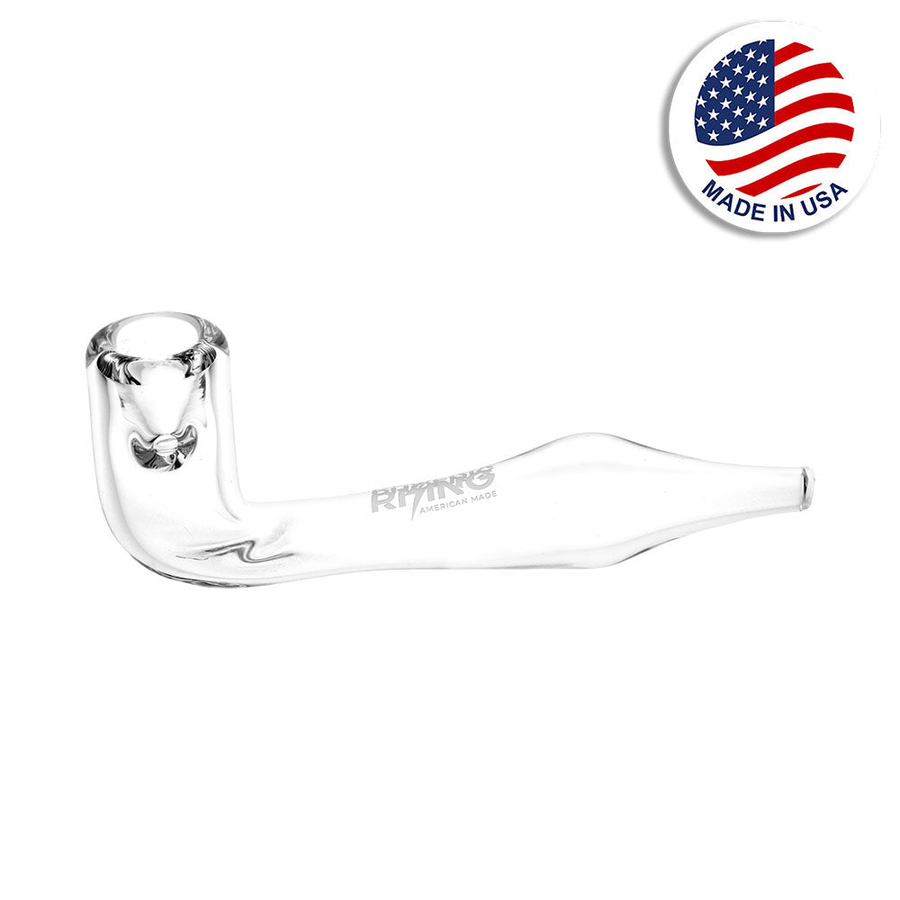 Phoenix Rising Heavy Rising Hand Pipe - 5" / Clear - Smoke N’ Poke