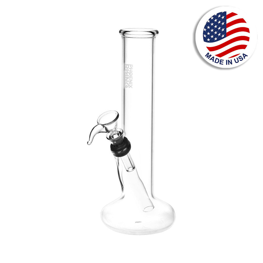 Phoenix Rising Pillar Of Smoke Beaker Water Pipe - 7.75" / Clear - Smoke N’ Poke