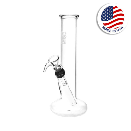 Phoenix Rising Pillar Of Smoke Beaker Water Pipe - 7.75" / Clear - Smoke N’ Poke