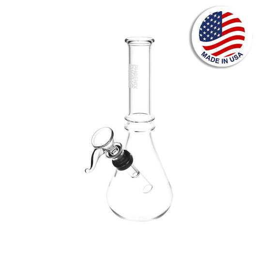 Phoenix Rising Tears of the Rip Beaker Water Pipe - 6.75" / Clear - Smoke N’ Poke