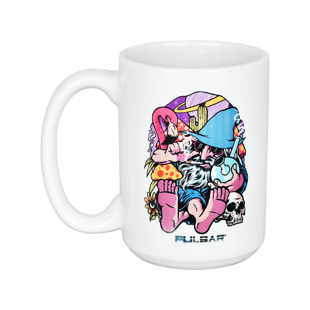 DR560 Pulsar Ceramic Mug - 15oz / Flamingo Wizard - Smoke N’ Poke