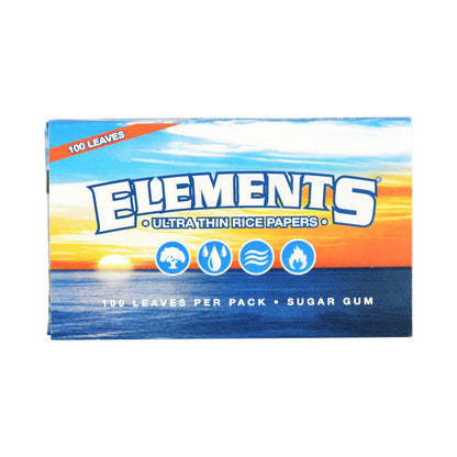 Elements Ultra Thin Single Wide Rice Rolling Papers - Smoke N’ Poke