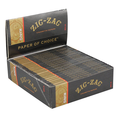 24PC DISPLAY- Zig Zag Slow-Burning Rolling Papers - Kingsize - Smoke N’ Poke