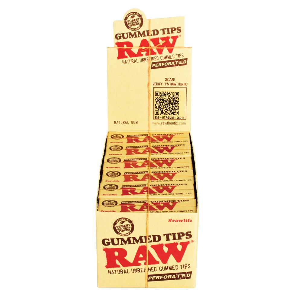 RAW Natural Perforated Gummed Tips - Smoke N’ Poke