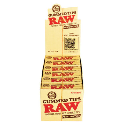 RAW Natural Perforated Gummed Tips - Smoke N’ Poke