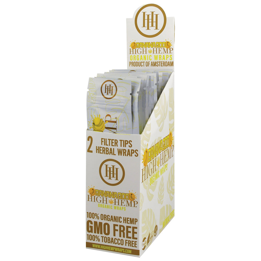 25PC DISP - High Hemp Organic CBD Wraps - 2pk - Smoke N’ Poke