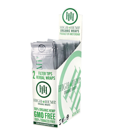 25PC DISP - High Hemp Organic CBD Wraps - 2pk - Smoke N’ Poke