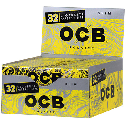 OCB Solaire Slim Rolling Papers & Tips - Smoke N’ Poke