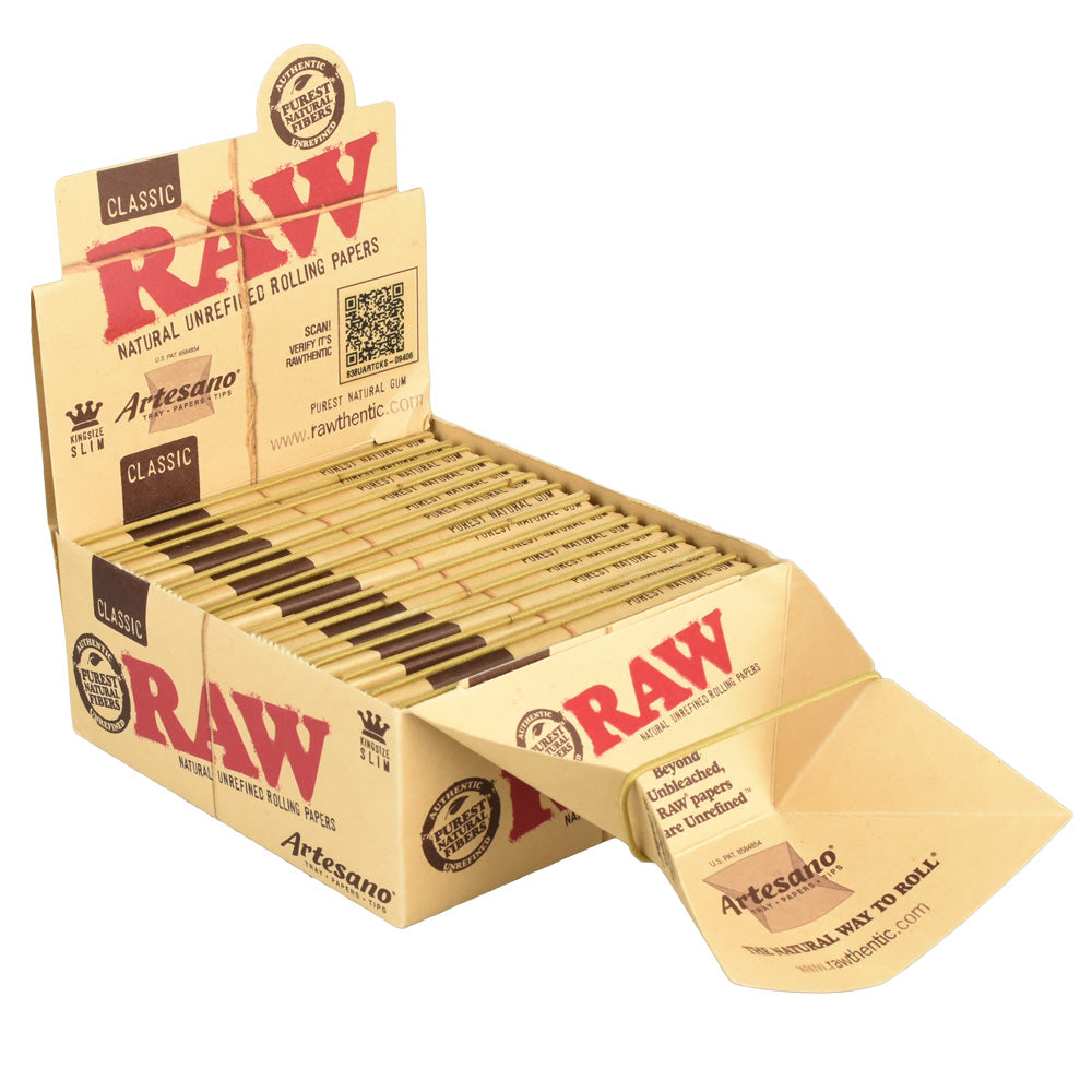 RAW Artesano Kingsize Slim Rolling Papers - Smoke N’ Poke