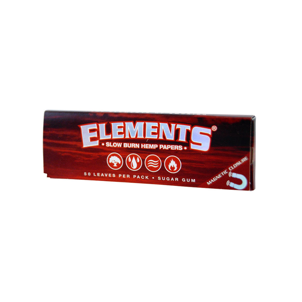 Elements Red Slow Burn Hemp Rolling Papers - Smoke N’ Poke