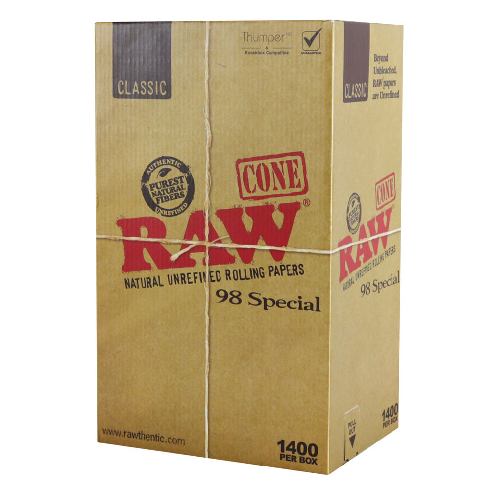 RAW Classic 98 Special Cones - 1400pc Box - Smoke N’ Poke