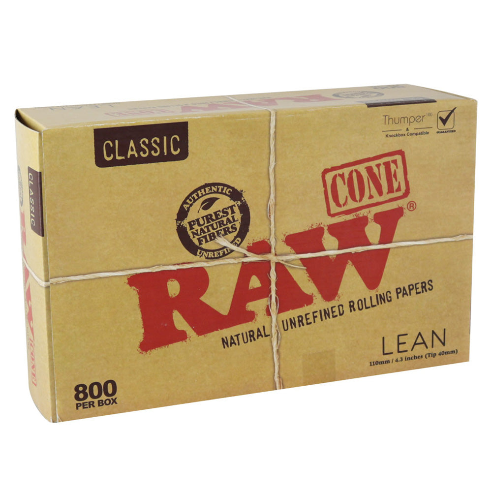 RAW Classic Bulk Lean Cones | 800pc Bulk Box - Smoke N’ Poke