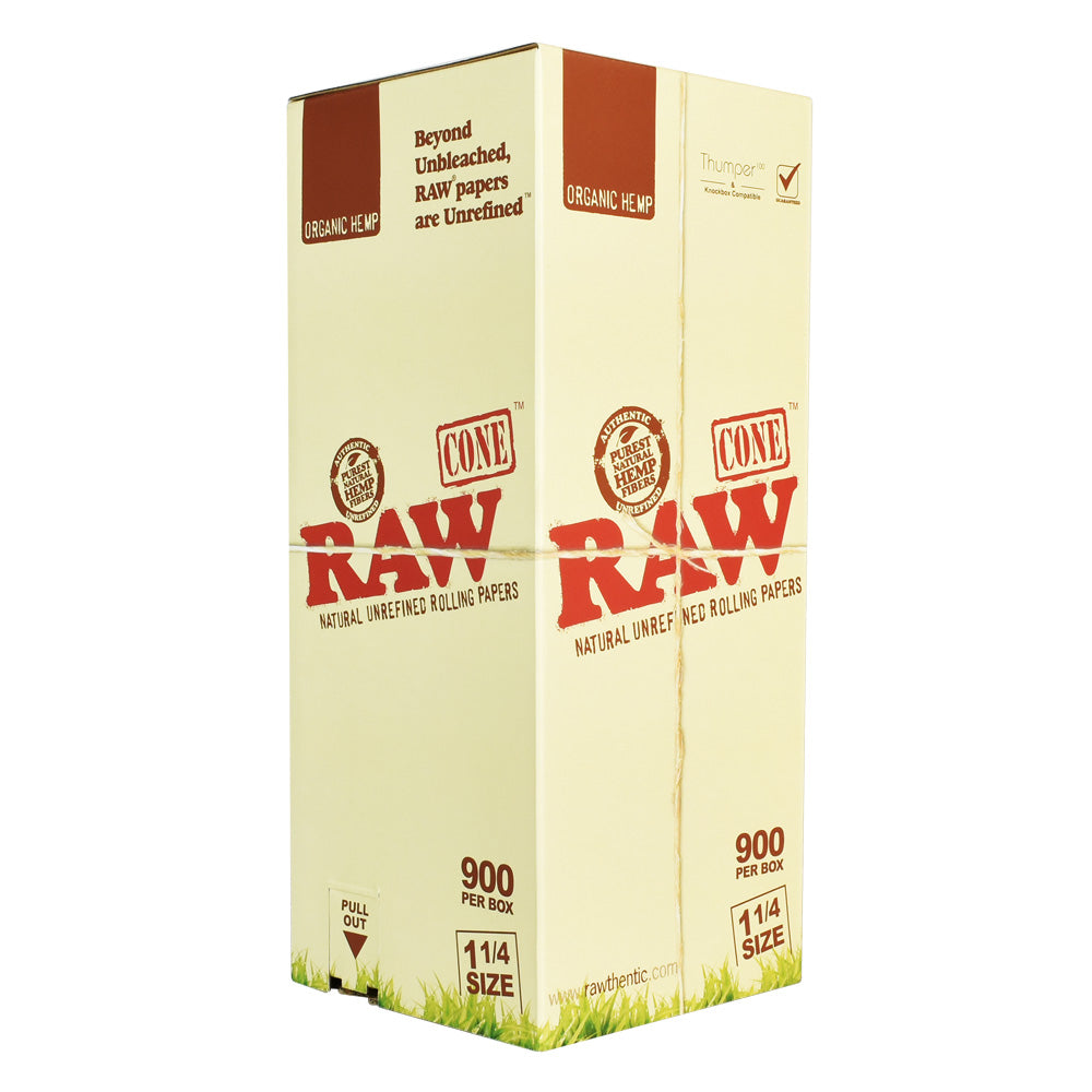 900PC BOX - RAW Organic Hemp Cones - 1 1/4" - Smoke N’ Poke