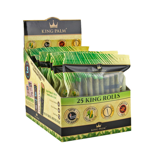 8PC Display - King Palm Pre-Roll Wraps - 25PK / Kingsize