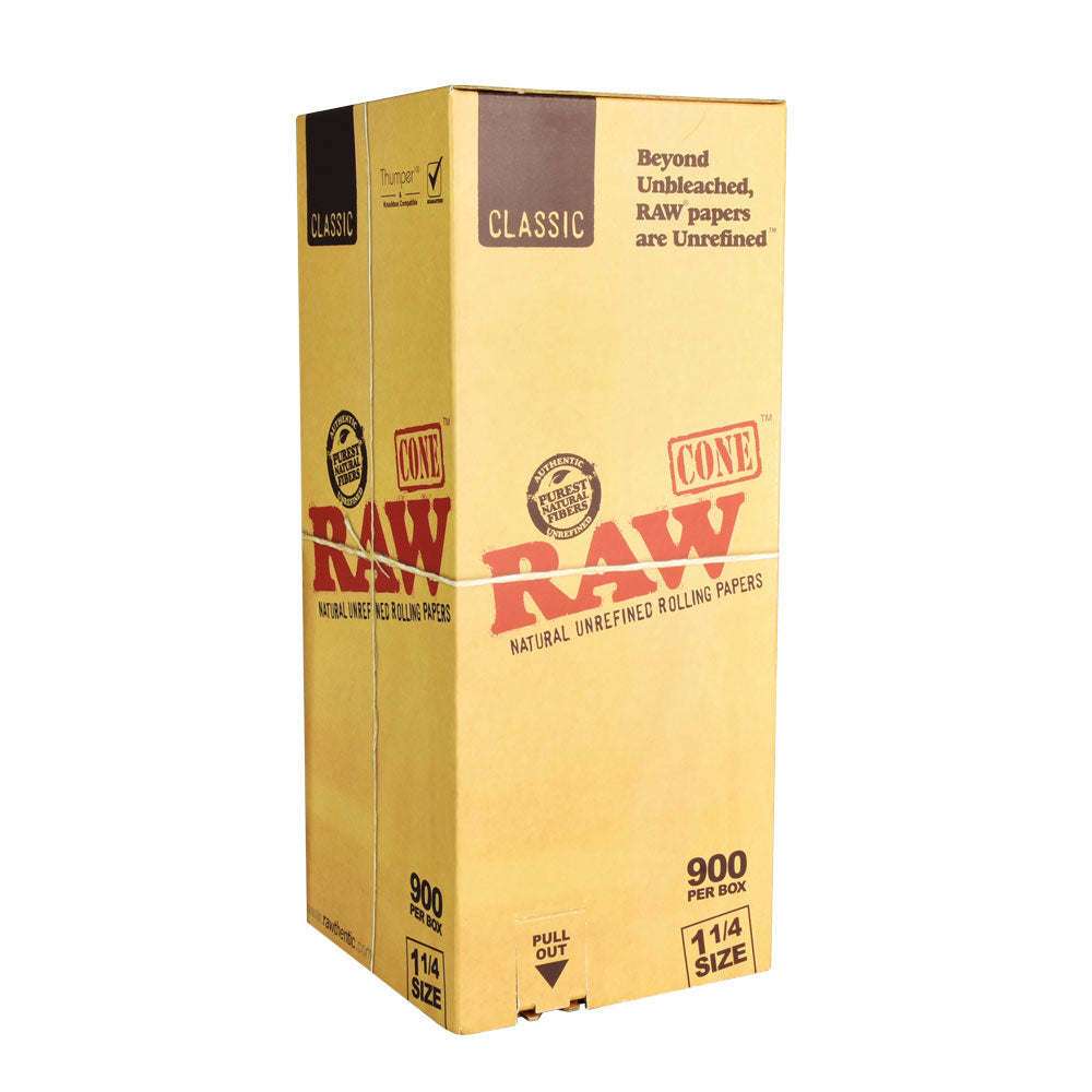 RAW Classic Cones Bulk Box | 900 - 1 1/4 Inch Cones - Smoke N’ Poke